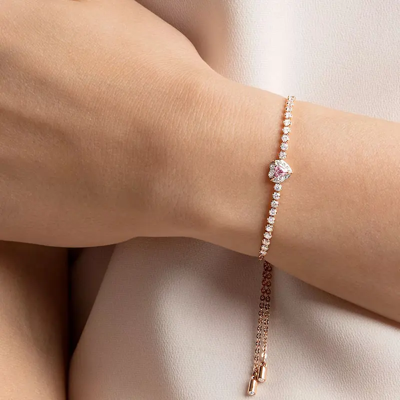 5646745 Lắc Tay Swarovski One Bracelet, Heart, Pink