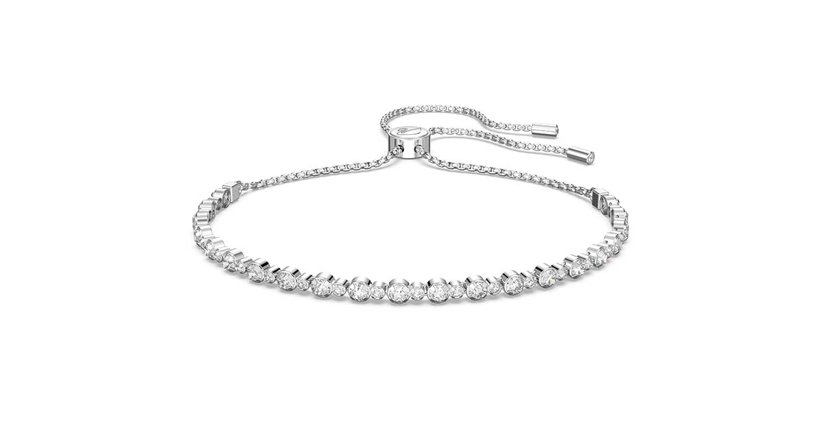 5465384 Lắc Tay Swarovski Subtle Trilogy Bracelet, Round Cut | Swavi