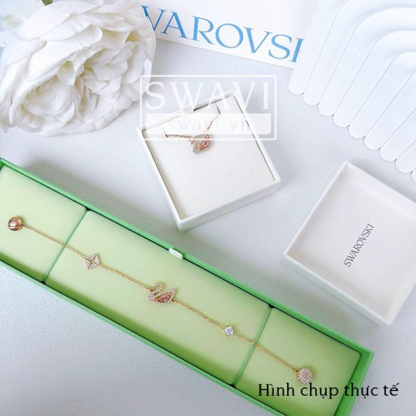 5485876 5485876 Lắc Tay Swarovski Dazzling Swan Bracelet, Pink | Swavi