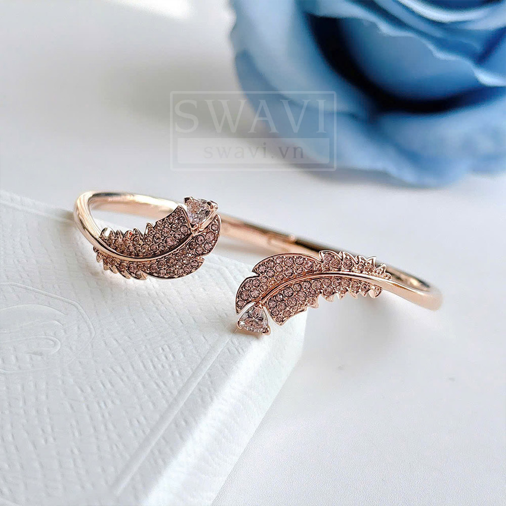 Chi tiết motif lông vũ Swarovski 5663479 Idyllia