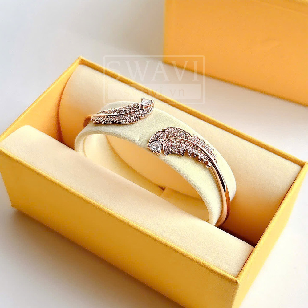 Chi tiết motif lông vũ Swarovski 5663479 Idyllia