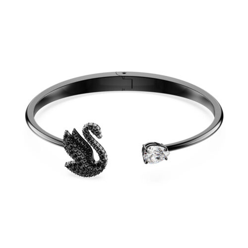 Vòng tay Swarovski 5688745 Swan bangle thiên nga đen