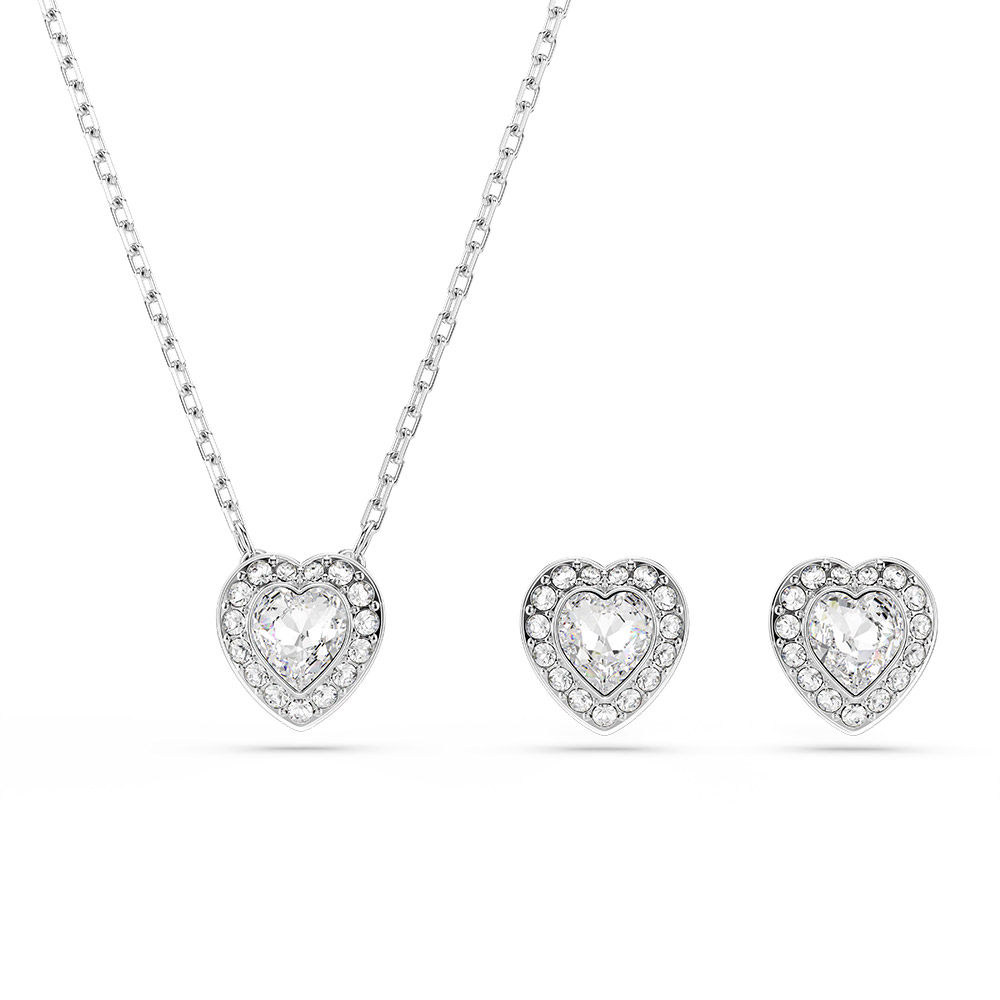 Bộ trang sức Swarovski 5720849 Ariana Grande x Swarovski trái tim trắng
