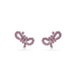 Bông tai Swarovski 5723557 Lifelong Bow stud earrings màu hồng