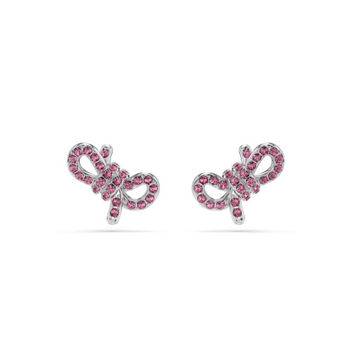 Bông tai Swarovski 5723557 Lifelong Bow stud earrings màu hồng