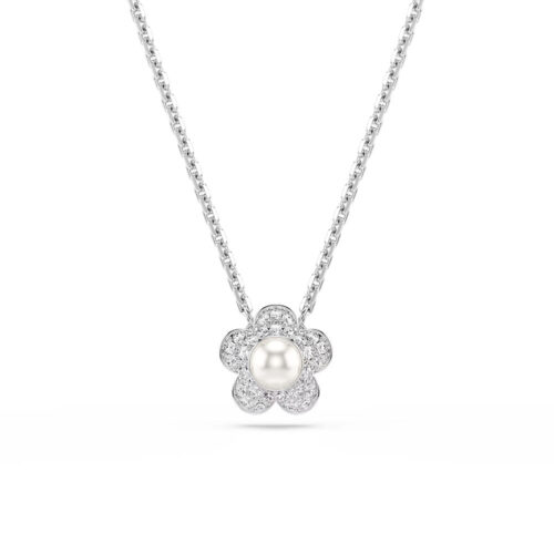Dây chuyền Swarovski 5755817 Ariana Grande x Swarovski motif hoa trắng