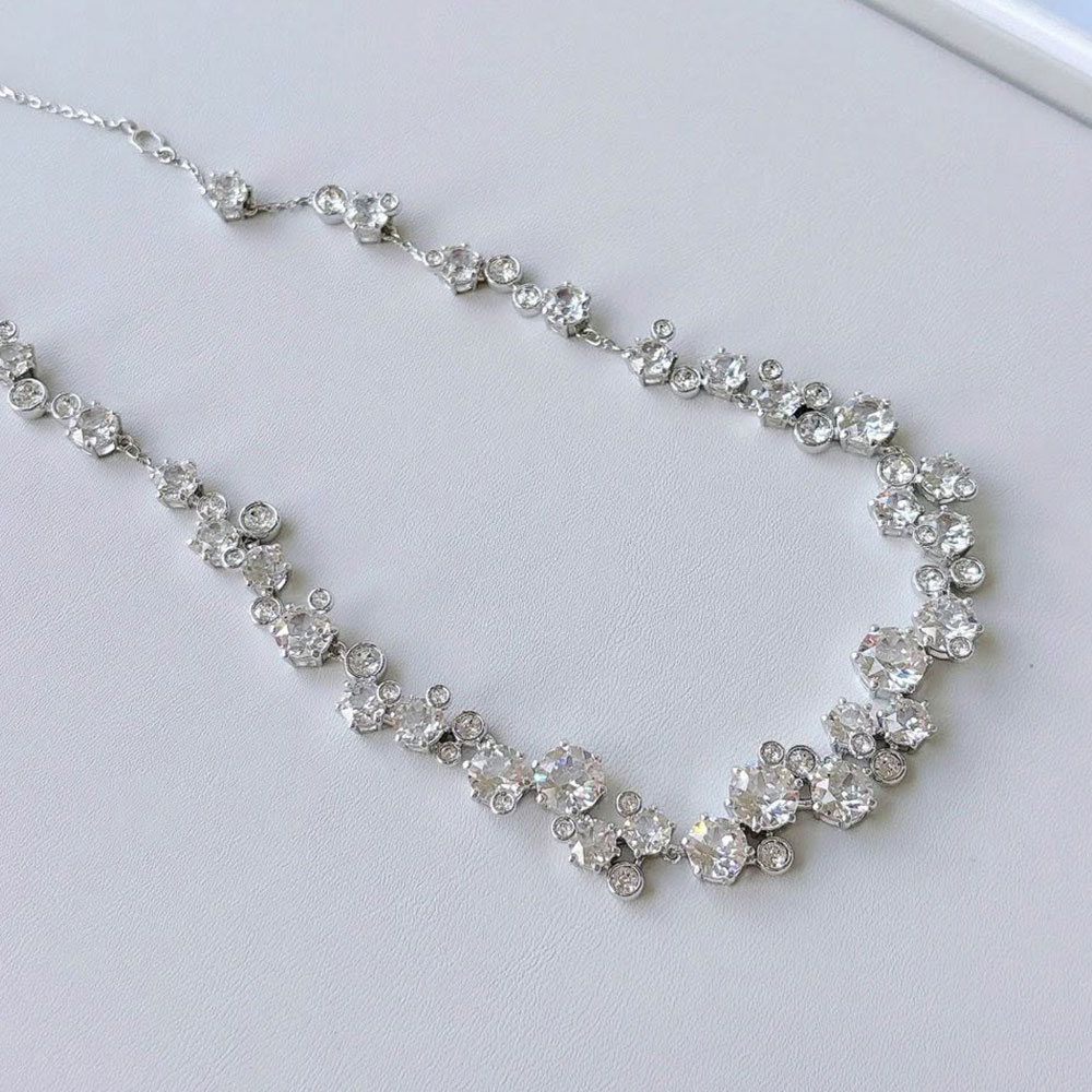 Chi tiết Round cut Swarovski 5722472 Constella necklace