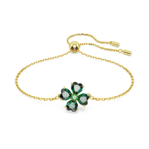 Lắc tay Swarovski 5666585 Idyllia bracelet cỏ bốn lá xanh