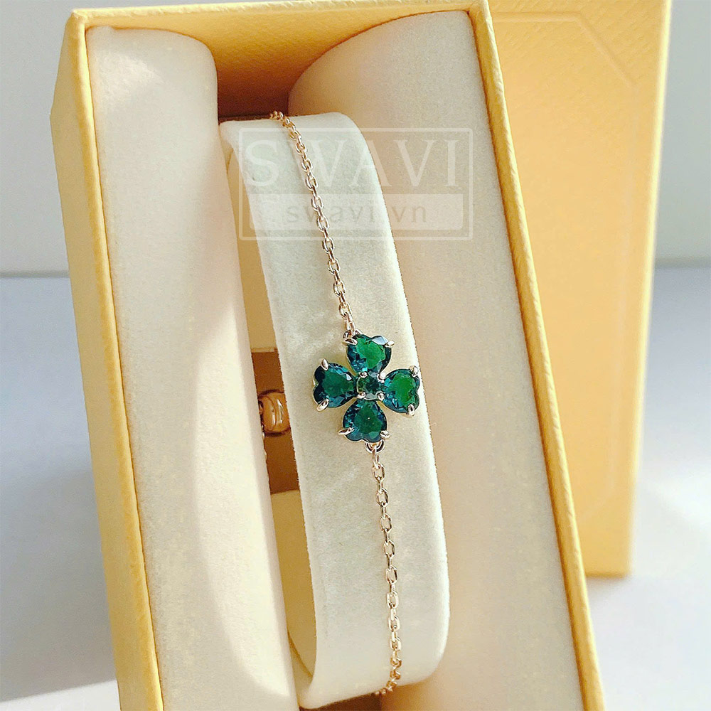 Chi tiết cỏ bốn lá Swarovski 5666585 Idyllia