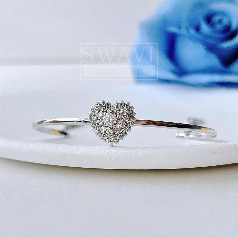 Chi tiết Zirconia Swarovski 5684385 Idyllia bangle
