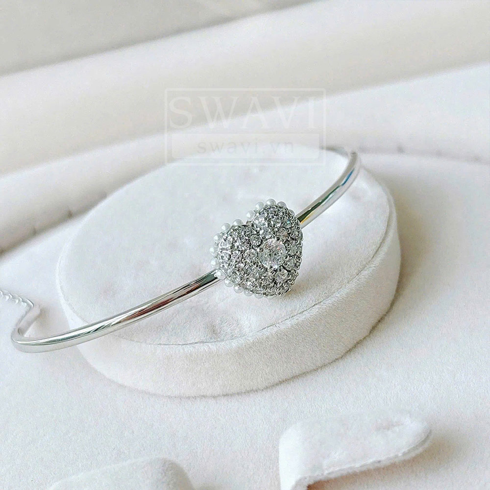 Motif trái tim Swarovski 5684385 Idyllia góc nghiêng